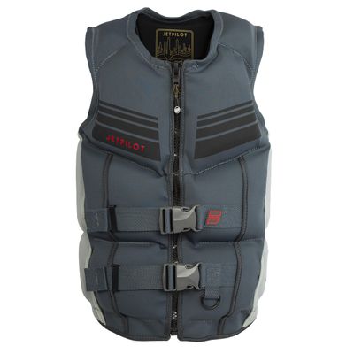 Jetpilot Shaun Murray Neoprene Coast Guard Approved Life Jacket PFD (Grey, Small)