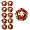 3LSportive Soccer Ball Official Size 5 Orange & Fire (10) view 1
