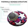 3LSportive Soccer Ball Official Size 5 Orange & Fire (10) view 4