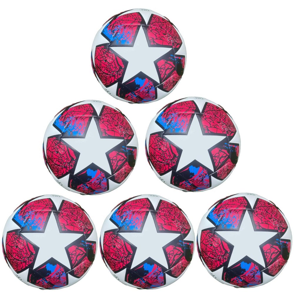 3LSportive Soccer Ball Official Size 5 Red & Black (6)