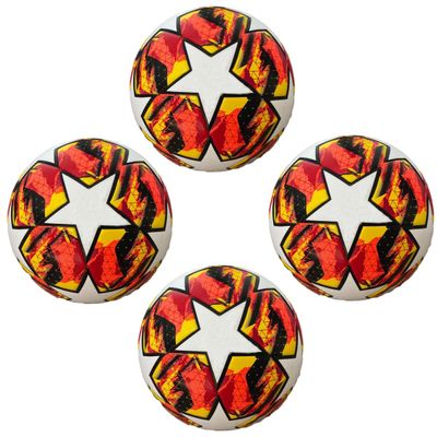 3LSportive Soccer Ball Official Size 5 Orange & Fire (4)