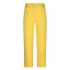 Uillui Dress Suit Pants for Women Business Casual Straight Leg Trouser Dressy High Waist Office Work Pant Slacks with Belted Yellow view 4