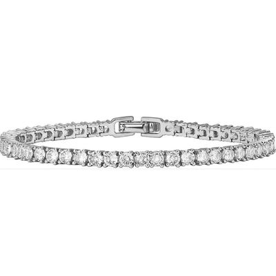 Townshine Delicate Chic 4.0mm Cubic Zirconia Stainless Steel Tennis Bracelets Versatile Jewelry Valentine Gift