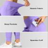 G Gradual Women's Joggers High Waisted Yoga Pants with Pockets Loose Leggings for Women Workout, Athletic, Lounge (Deep Lavender, XX-Large) view 4