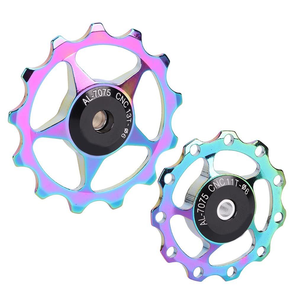 Pilipane Easy to Install, Mountain Bikes Rear Derailleur Pulley Bearings Guide Long-Lasting, and Versatile Bikes Rear Derailleur Pulley ( 11T)