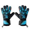 Rectrix Bold Goalkeeper Gloves - Fingersave Protection - German Latex - Negative Cut - Youth & Adult Sizes - for Soccer (Blue, 9) view 3