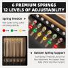 Foldable Wooden Pilates Reformer (Oak Frame) - with Jump Board, Sitting Box & Adjustable Springs | Professional Grade for Home/Studio, Low-Impact Workout, 600 lbs Capacity view 2