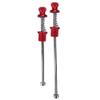 Keenso Wheel Locking Skewers Anti Theft Skewers Quick Release Skewers, Anti Theft Skewers Pouches (Red) view 1