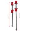 Keenso Wheel Locking Skewers Anti Theft Skewers Quick Release Skewers, Anti Theft Skewers Pouches (Red) view 2