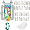 37PCS Sublimation Blanks Water Bottle Carriers Bag 26oz Insulated Neoprene Water Bottle Holder Sleeve Tumbler Blank Pouch Cover for 750ml with Adjustable Strap for Adult Kids view 1