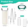 37PCS Sublimation Blanks Water Bottle Carriers Bag 26oz Insulated Neoprene Water Bottle Holder Sleeve Tumbler Blank Pouch Cover for 750ml with Adjustable Strap for Adult Kids view 2