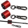 Dovesun Creek Rod Clips Wearable Fishing Rod Holder Clip Fly Fishing Pole Accessories 2PCS Red view 1