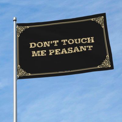 Flag For Dorm Funny Don'T Touch Me Peasant Flag Room Flags For Teens Fishing Boat Accessories (Color : Colour, Size : 120X180CM)