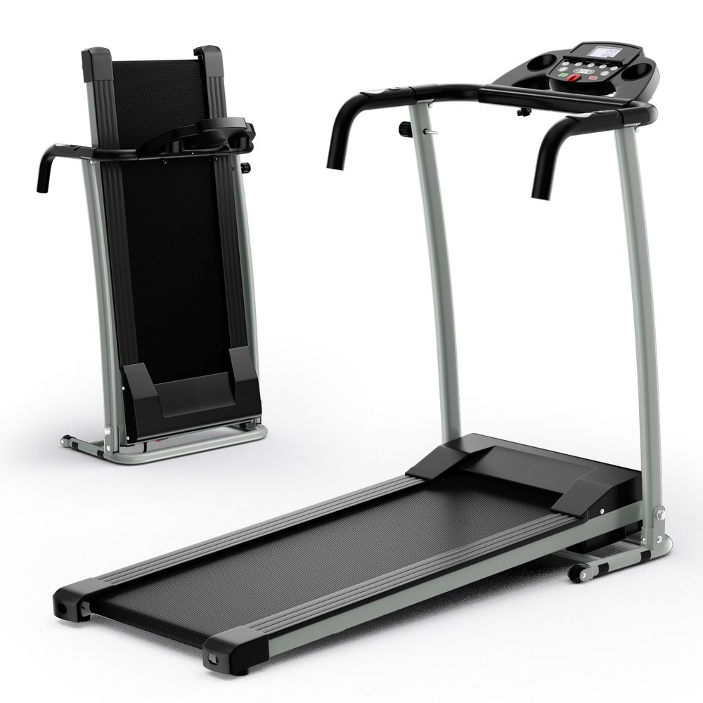 Goplus Foldable Treadmills for Home, Freestanding Folding Treadmill with 12 Preset Programs, Adjustable LCD Display, Pulse Sensors, Portable Compact Treadmill for Walking and Jogging (Black)