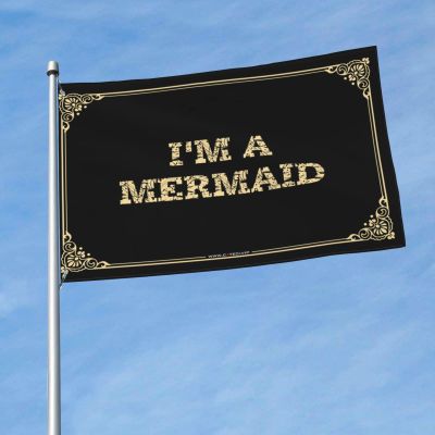 Flag For Dorm Funny I'M A Mermaid Flag Room Flags For Teens Fishing Boat Accessories (Color : Colour, Size : 60X90CM)