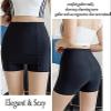 QQLADY Double-Layer Front Crotch Silk Safety Shorts,Women Seamless Safety Pants,Tummy Control Thigh Slimmer (2PCS-B,XL(60-70kg)) view 2