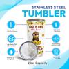 Hyturtle Personalized Gifts For Otter Lover - Just A Girl Who Loves Otters Custom Name Stainless Steel Tumbler 20oz With Lid - Idea Sea Animal Lover Gifts For Women Girl Kids On Birthday Christmas view 3