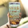 Hyturtle Personalized Gifts For Otter Lover - Otter Is My Spirit Animal Custom Name Stainless Steel Tumbler 20oz With Lid - Idea Sea Animal Lover Gifts For Women Girl On Birthday Christmas view 4