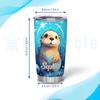 Hyturtle Personalized Gifts For Otter Lover - I Like Otters And Maybe 3 People Custom Name Stainless Steel Tumbler 20oz With Lid - Idea Sea Animal Lover Gifts For Women Girl On Birthday Christmas view 4