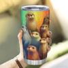 Hyturtle Personalized Gifts For Otter Lover - Otter Printed Custom Name Stainless Steel Tumbler 20oz With Lid - Idea Sea Animal Lover Gifts For Women Girl Kids On Birthday Christmas view 3