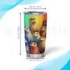 Hyturtle Personalized Gifts For Otter Lover - Otter Printed Custom Name Stainless Steel Tumbler 20oz With Lid - Idea Sea Animal Lover Gifts For Women Girl Kids On Birthday Christmas view 4