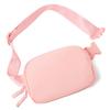 Belt Bag for Women Two-Way Zipper Cross Body Fanny Pack Fashion Waist Packs Everywhere Belt Bag with Adjustable Strap Gifts for Teen Girls Women Men (Light Pink) view 1