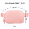 Belt Bag for Women Two-Way Zipper Cross Body Fanny Pack Fashion Waist Packs Everywhere Belt Bag with Adjustable Strap Gifts for Teen Girls Women Men (Light Pink) view 2
