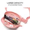Belt Bag for Women Two-Way Zipper Cross Body Fanny Pack Fashion Waist Packs Everywhere Belt Bag with Adjustable Strap Gifts for Teen Girls Women Men (Light Pink) view 4