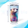 Hyturtle Personalized Gifts For Otter Lover - Otter Printed Custom Name Stainless Steel Tumbler 20oz With Lid - Idea Sea Animal Lover Gifts For Women Girl Kids On Birthday Christmas view 3