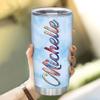 Hyturtle Personalized Gifts For Otter Lover - Otter Printed Custom Name Stainless Steel Tumbler 20oz With Lid - Idea Sea Animal Lover Gifts For Women Girl Kids On Birthday Christmas view 4