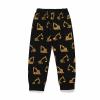 Cartoon Excavator Children's Clothing Set Autumn and Winter Long Sleeved Boys' Pajamas Outfits for (Blue, 3-4 Years) view 3