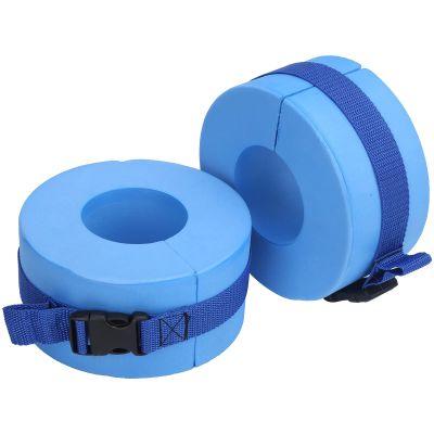HERCHR Foam Aquatic Cuffs Water Aerobics Float Ring Adjustable Pool Exercise Equipment EVA Fitness Pool Exercise Weights Set Ankles Arms Belts Soft Padded Swimming Training Hook Loop