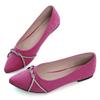 Rhinestones Rose Flats Hot Pink Flats Dress Shoes for Women's Dressy Flats Comfortable Pointed Toe Slip-On Ballerina Walking Loafers Flats Shoes Size 5 view 2