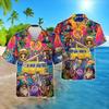 Men's Psychedelic Hawaiian Shirts - Hippie Trippy Button Down Man Women Hawaiian Shirt Set 36 Size 4XL view 3
