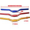 FukkeR 31.8 Mountain Bike Riser Bar Aluminum Alloy Mountain Bike Handlebars 620/640/660/680/700/720/740/760/780mm Bikes Bicycle Handle Bar for BMX DH XC AM FR Rise 30mm (Color : Red, Size : 700mm) view 2