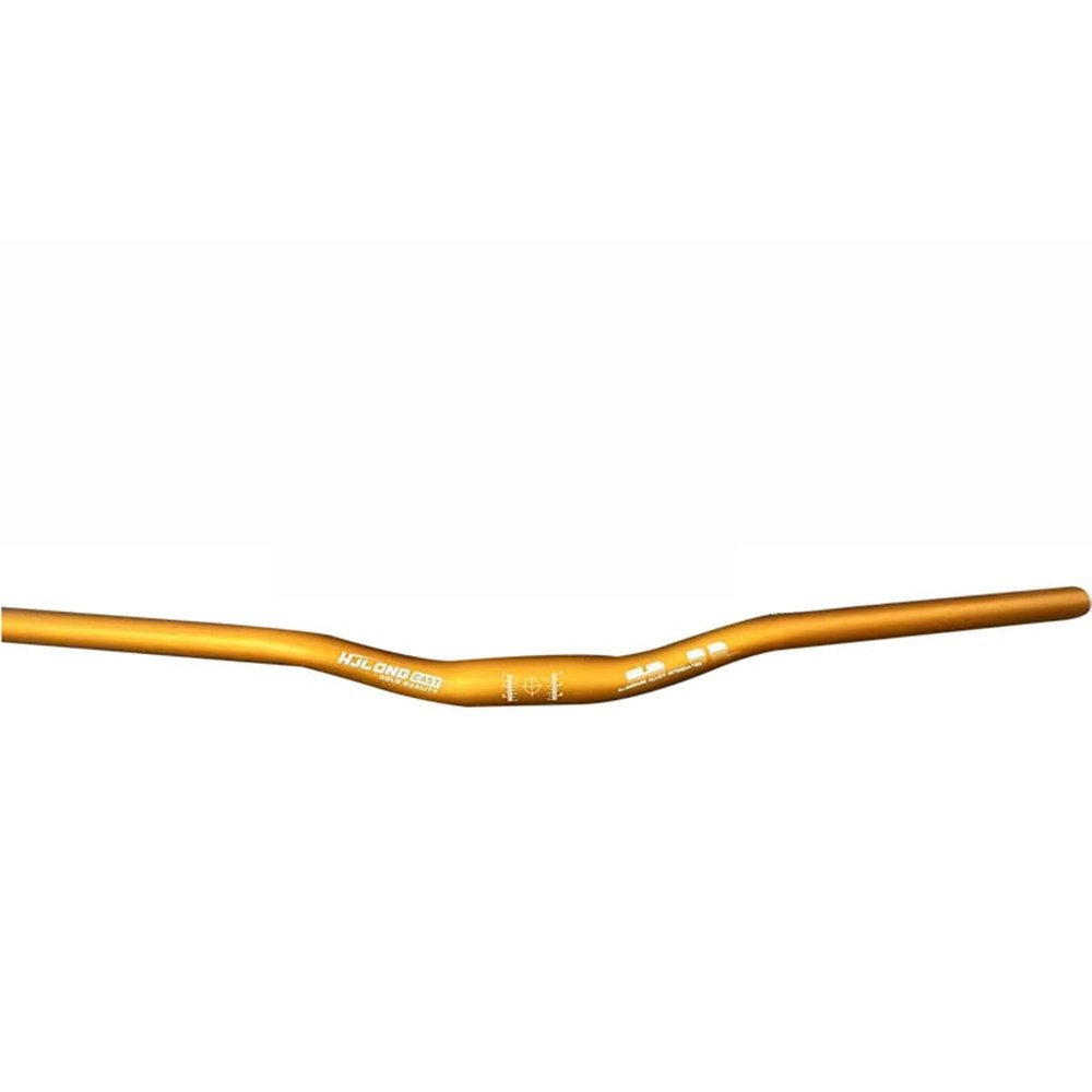FukkeR 31.8 Mountain Bike Riser Bar Aluminum Alloy Mountain Bike Handlebars 620/640/660/680/700/720/740/760/780mm Bikes Bicycle Handle Bar for BMX DH XC AM FR Rise 30mm (Color : Yellow, Size : 660mm)