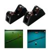 2Pcs Pool Billiard Cue Straightness Checker, Snooker Club Straightness Detector, Inspect Tool, Checking for Bar Home, Maintenance Repair, Black view 2