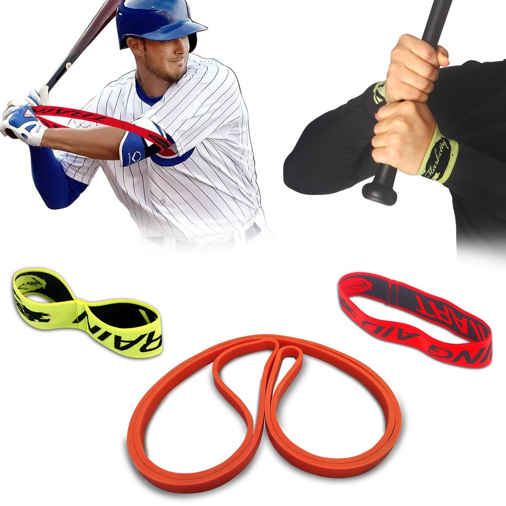 HOTETRI Baseball/Softball Training Equipment for Batting Training, Swing Trainer Aid, Hitting Trainer, Baseball Training (Orange- Body Band)