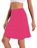 Jhsnjnr Women's Tennis Skirt Casual Knee Length Golf Skirts with Pockets Workout Athletic Skort Hot Pink view 3