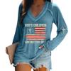 God's Children are Not for Sale Shirt Womens Cross Long Sleeve Shirt Faith Shirts for Women Long Sleeve T Plus Size Tops Women Faith Shirts Christian Inspirational Faith Shirts Blue view 1