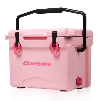 EchoSmile 18 Quart Rotomolded Cooler, Portable Hard Ice Chest, Suit for BBQ, Camping, Pincnic