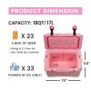 EchoSmile 18 Quart Rotomolded Cooler, Portable Hard Ice Chest, Suit for BBQ, Camping, Pincnic view 4