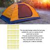 50Pcs Plastic Tent Stakes, 5.5in/14cm ABS Serrated Garden Pegs for Camping - Heavy Duty Outdoor Sand Spikes, Beach & Lawn Anchors for Tarp, Awning & Landscape Fabric (Yellow) view 3