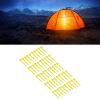 50Pcs Plastic Tent Stakes, 5.5in/14cm ABS Serrated Garden Pegs for Camping - Heavy Duty Outdoor Sand Spikes, Beach & Lawn Anchors for Tarp, Awning & Landscape Fabric (Yellow) view 4