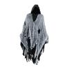 Vaveren Halloween Costume Haunted Hooded Capes Grim Reaper Costume Set Hooded Cap Dress up Cosplay for Masquerade Party Favor Photo Props, black view 1