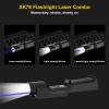 XYH-Win 1000 Lumens Tactical Flashlight Blue Laser Combo Compatible with M-Lok and Picatinny Rail, Tactical Light with Strobe Function, USB-TypeC Rechargeable,IIIA Class Laser Output 5mw,XK76 Model view 3