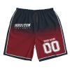 Custom Houston Men's Personalized Football Quick Dry Beach Shorts - Customized Any Name Number - Gifts for Men Women Fans view 3
