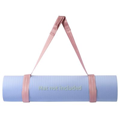 Trilancer Adjustable Yoga Mat Strap With Hook and Loop Closure, Yoga Mat Holder Carrier, for Carrying, Storing, and Organizing Yoga Mat of Various Sizes (Pink) - Mat Not Included
