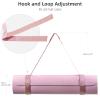 Trilancer Adjustable Yoga Mat Strap With Hook and Loop Closure, Yoga Mat Holder Carrier, for Carrying, Storing, and Organizing Yoga Mat of Various Sizes (Pink) - Mat Not Included view 3