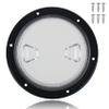 4 Inch Boat Hatch,Boat Deck Plates Round Non-Slip Inspection Hatch with Clear Detachable Cover,Marine Access Hatch Deck Hatches for RV Boat Yacht Kayak Outdoor Mount-Screws Included - Black view 1